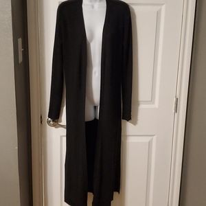 WhiteHouseBlackMarket black long cardigan duster